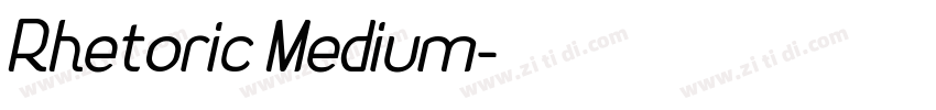 Rhetoric Medium字体转换
